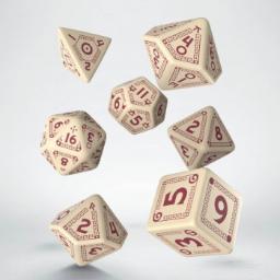 RuneQuest Beige &amp; burgundy Dice Set (7)