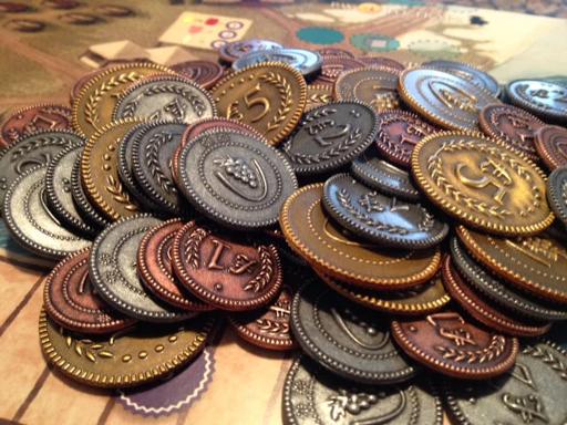 Viticulture Metal Lira Coins