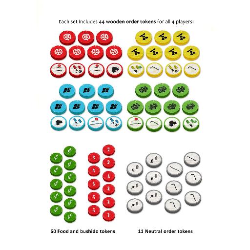 Small Samurai Empires Deluxe Token Set