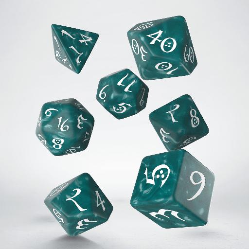 Classic RPG Stormy &amp; white Dice Set (7)