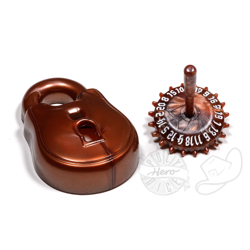 PolyHero Rogue d20 Lock and Pick Set Stout Bronze