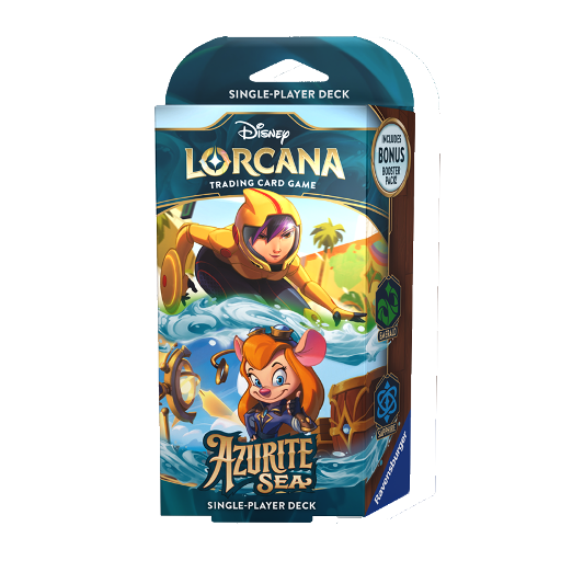 Disney Lorcana TCG: Azurite Sea Starter Deck Emerald &amp; Sapphire