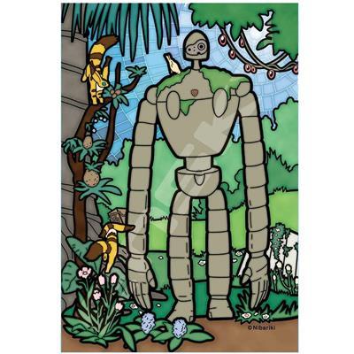 Stained Glass Jigsaw Puzzle 126pc Robot Gardener - Castle in the Sky (Ghibli)