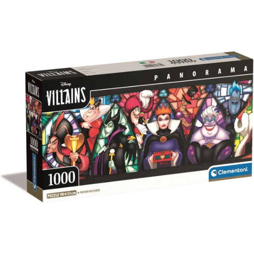 DISNEY - Villains - Panorama Puzzle (1000pc)