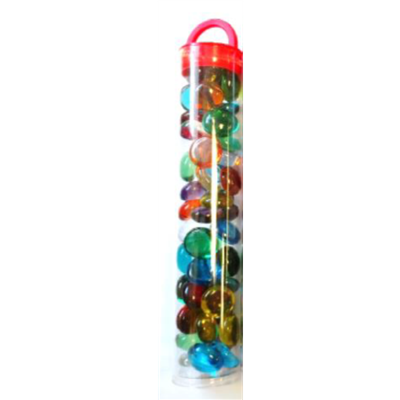 [CHX01195] Chessex Gaming Glass Stones in Tube - Assorted Transluscent (40)