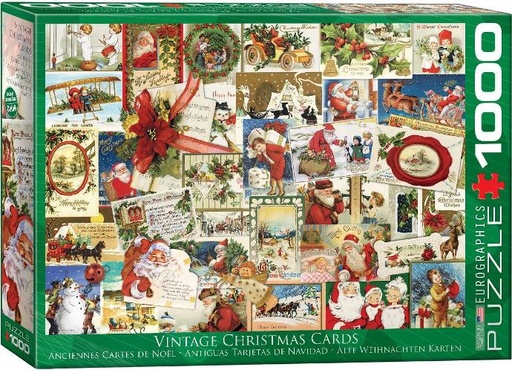 [Eurographics-6000-0784] Vintage Christmas Cards (1000pc puzzle)