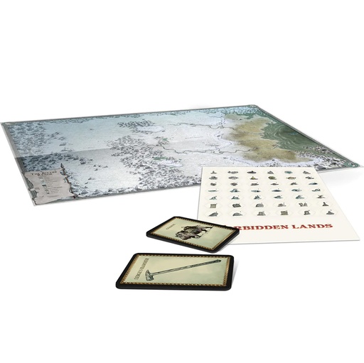 [FLFFLB008] Forbidden Lands RPG: The Bitter Reach Maps And Card Pack