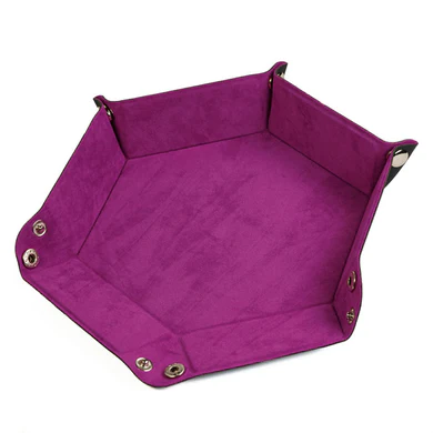 Leatherette &amp; Velvet Dice Tray