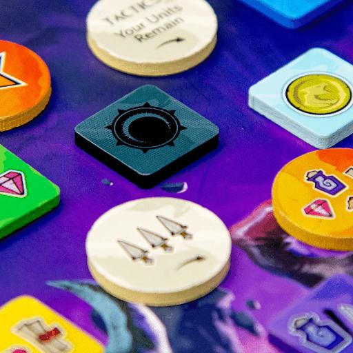 [BGZ115354] Dwellings Of Eldervale Wooden Tokens