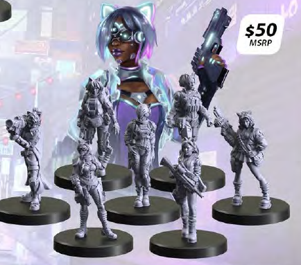 [MFC45015] Cyberpunk Red Combat Zone Danger Gals Starter