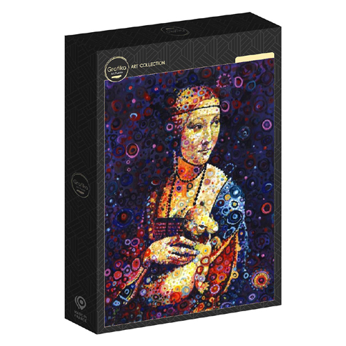 [Grafika-F-32215] Leonardo da Vinci: Lady with an Ermine, by Sally Rich  (1000pc puzzle)