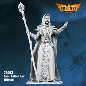 [FIL28063] 28mm Aansi Golden Hair Elf Druid