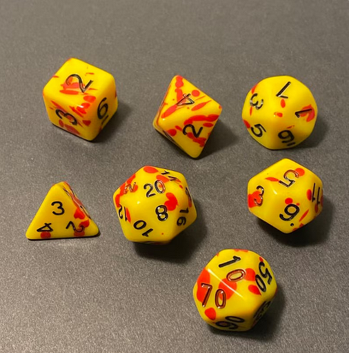 [SEVRPG016] Bloody Mörk Borg Dice Set (7)