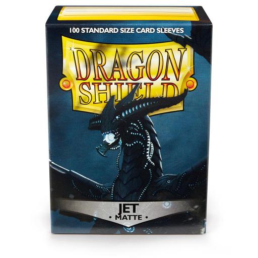 [AT-11024] Dragon Shield Standard Sleeves - Matte Jet (100 Sleeves)