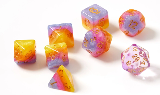 [SDZ0003-02] Sirius Dice - Dice Set - Tahitian Sunset