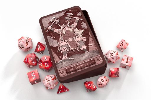 [BGRBAGD02] Class-Specific Dice Set Barbarian (Pathfinder and 5E)