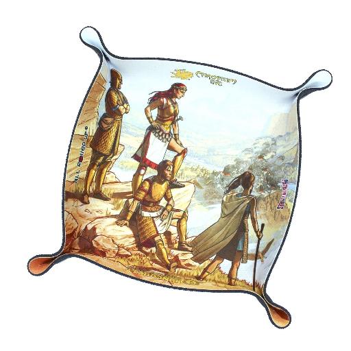 [DTS-CHA-RQT-007] The Smoking Ruin Runequest Square Folding Dice Tray