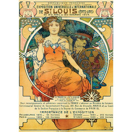 [Art-by-Bluebird-F-60348] Exposition Universelle and Internationale de St. Louis, 1903 (1000pc)