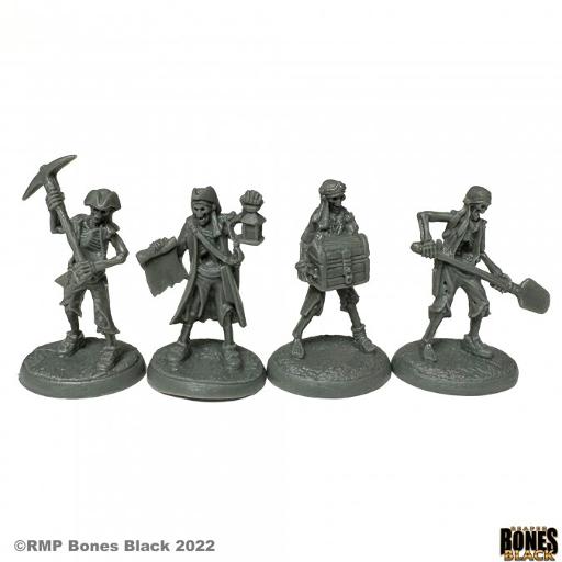 [RPR44174] Bones Black Skeletal Treasure Crew (4)