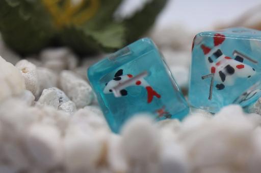 [FBG2249] Water Garden Koi RPG Dice Set (7)