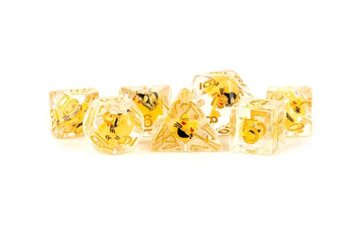 [MET754] 16mm Resin Poly Dice Set Cat Dice