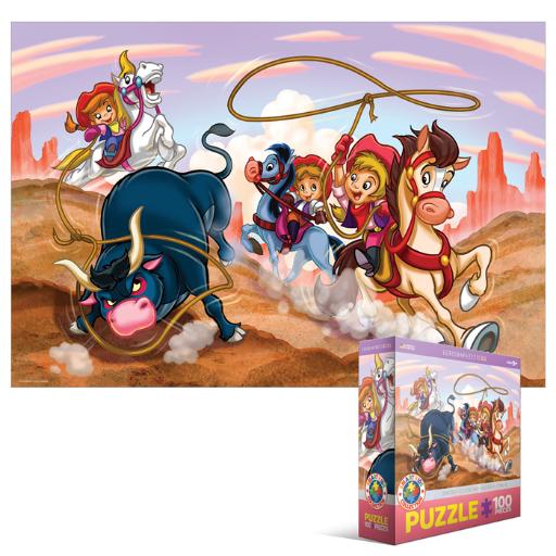 [Eurographics-6100-0649] Girl Power - Cowgirls (100pc)