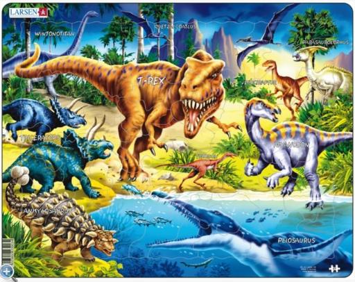 [Larsen-NB3] Dinosaurs Maxi Puzzle (57pc)