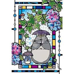 [ENSKY-19478] Stained glass Jigsaw Puzzle 126P Totoro Umbrella - My Neighbor Totoro (Ghibli)