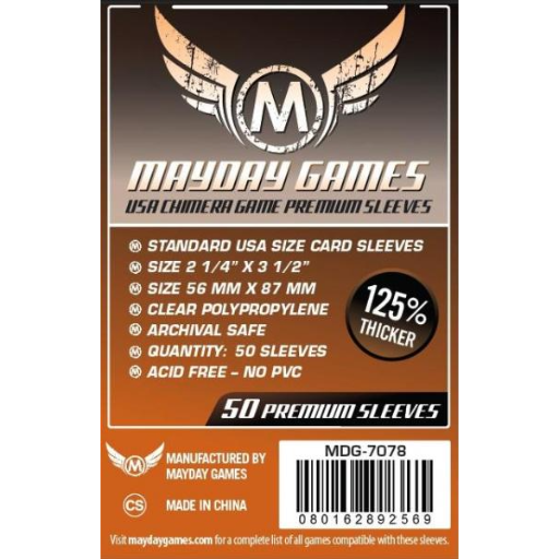 [MDG7078] Premium USA Chimera Game Sleeves 57.5x89mm (50)