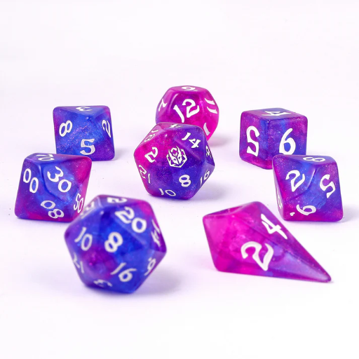 [HYG02008] 8 Piece RPG Dice Set Fairy Farts