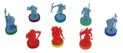 [AGSWOTR023] War of the Ring Coloured Plastic Rings Core Set