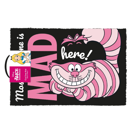 [GP86447] DISNEY - Alice In Wonderland We're All Mad Here Door Mat