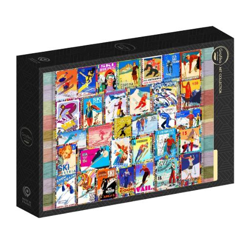 [Grafika-F-33639] Ski Stamp Posters (1000pc)