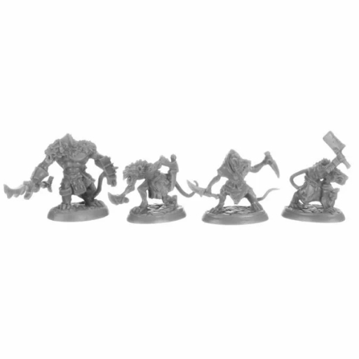[RPR44148] Bones Black Wererats Set (4)