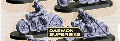 [MFC45142] Cyberpunk Red Combat Zone Daemon Custom Superbike