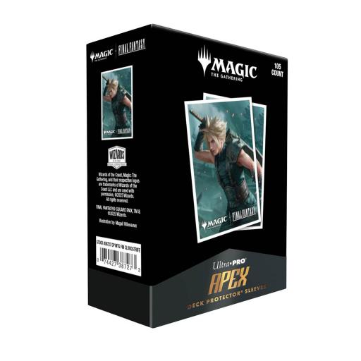 [38727] Ultra Pro - Final Fantasy (Cloud) 105ct Apex Deck Protector Sleeves for Magic: The Gathering
