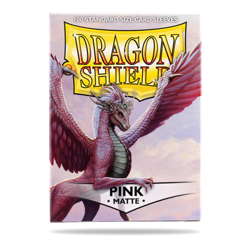 [AT-11012] Dragon Shield Standard Sleeves - Matte Pink (100 Sleeves)